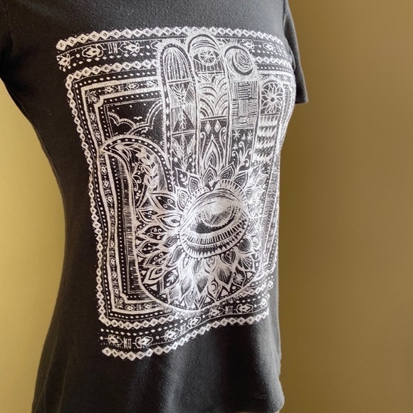 Dark Grey Billabong Hamsa Tshirt - XSmall - Picture 2 of 4